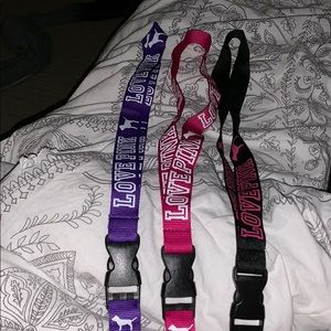 pink lanyard